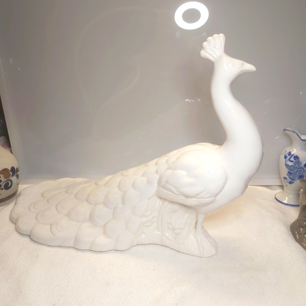Peacock Ceramic Statue